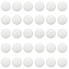 2 Strands Natural White Jade Round Beads Strands G-SP0001-25-1