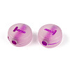 Luminous Frosted Acrylic Beads FACR-T008-02T-2