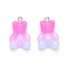 Gradient Color Opaque Resin Pendants RESI-R433-01A-2