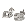 Titanium Steel Stud Earrings for Women EJEW-C110-15P-2