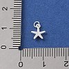 925 Sterling Silver Starfish Charms STER-K181-04S-3