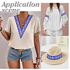 1Pc Ethnic Style Polyester Embroidery Ribbon OCOR-ME0001-36B-5