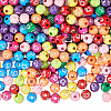 600Pcs Plating Acrylic Beads PACR-PA0001-10B-6