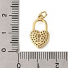 Rack Plating Brass Micro Pave Cubic Zirconia Pendants ZIRC-F142-12E-G-3