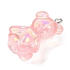 Transparent Resin Pendants RESI-M033-01G-2