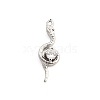Brass Micro Pave Cubic Zirconia Pendants LS-KK-M321-01C-P-1