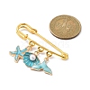 Marine Theme Pendant Alloy Enamel Brooches JEWB-BR00143-01-3