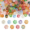  135Pcs 9 Color Transparent Electroplated Glass Beads GLAA-TA0001-31-9