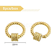 BENECREAT Brass Screw Carabiner Lock Charms KK-BC0004-77-2