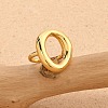 Brass Open Cuff Rings for Women RJEW-F171-01G-02-5