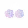Two Tone Transparent Baking Painted Glass Beads GLAA-S190-022-B01-2