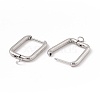 201 Stainless Steel Hoop Earring Findings STAS-H166-01P-3