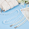   2Pcs 2 Style Resin Beads Bag Handles DIY-PH0021-29-5