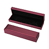 Rectangle PU Leather Necklace  Storage Boxes with Velvet Inside CON-WH0094-31D-01-8