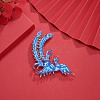 Chinese Style Alloy Enamel Chandelier Components Links X-ENAM-E329-04A-G-9