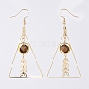 Natural Mixed Gemstone Dangle Earrings EJEW-JE04025-3