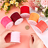   6 Rolls 6 Colors Braided Nylon Thread NWIR-PH0002-07B-3