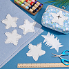 6Bags Polyester Blank Embroidery Sew on Cloth Patches PATC-PH0001-86D-4