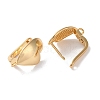 Brass Hoop Earrings Findings KK-B105-05G-01-2