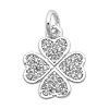 Brass Micro Pave Clear Cubic Zirconia Charms KK-N241-LA822-1-NR-1