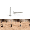 Non-Tarnish 316 Surgical Stainless Steel Flat Round Blank Peg Stud Earring Settings STAS-R073-06G-4
