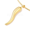 Pepper Brass Necklaces BJEW-Q350-06G-2