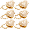 8Pcs Brass Interlocking Clasps KK-BBC0019-68-1