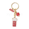 Alloy Enamel Pendant Keychains KEYC-JKC01177-02-1