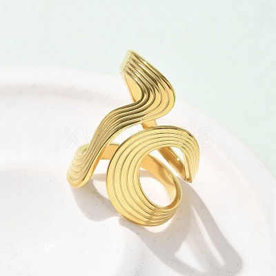304 Stainless Steel Cuff Rings RJEW-C124-06C-G-1