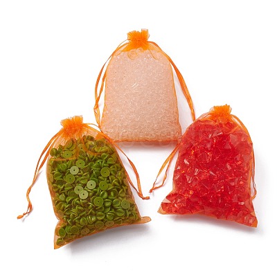 Organza Gift Bags with Drawstring OP-R016-13x18cm-14-1
