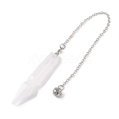 Natural Quartz Crystal Pointed Dowsing Pendulums G-Q184-04E-P-1