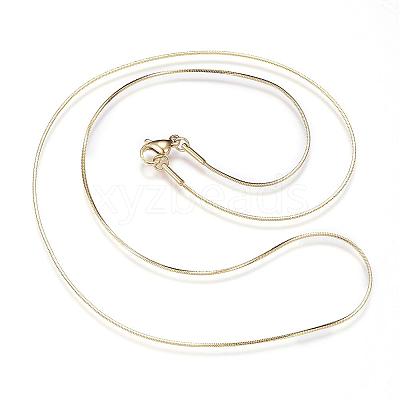 304 Stainless Steel Snake Chain Necklaces NJEW-D285-36-1