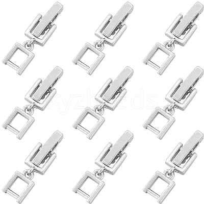 9Pcs Brass Fold Over Clasps KK-SC0004-06P-1