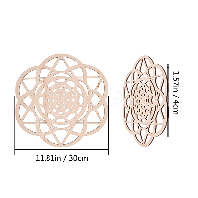 Wood Filigree Joiners Links WOOD-WH0100-54D-1
