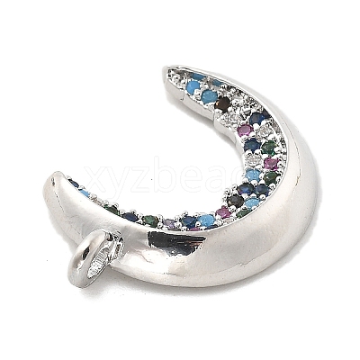 Brass Micro Pave Colorful Cubic Zirconia Pendants KK-L228-04P-1