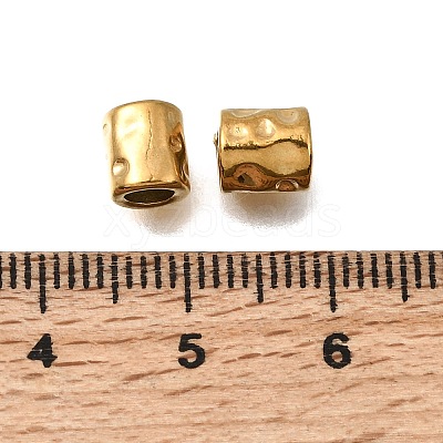 Hammered Textured 304 Stainless Steel Spacer Beads STAS-L315-073A-G01-1