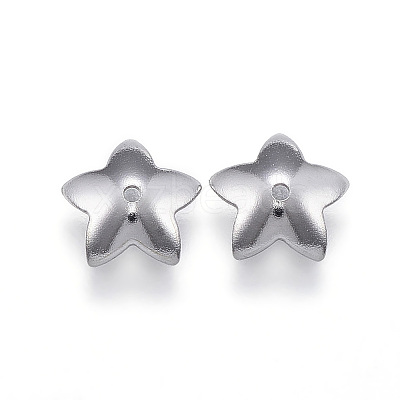Tarnish Resistant 304 Stainless Steel Flower Bead Caps LS-STAS-G124-28P-1