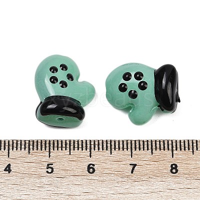 Baking Paint Glass Enamel Beads LAMP-R004-07B-1