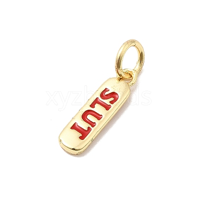 Brass Enamel Charms KK-P338-01G-A02-1