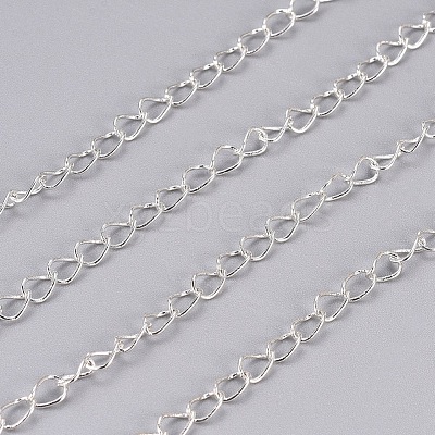 Brass Twisted Chains X-CHC-Q001-5x4mm-S-1