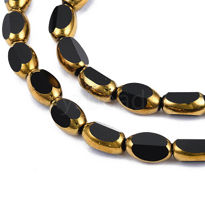 Electroplate Glass Beads Strands EGLA-N008-015A-1