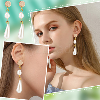 20Pcs Brass Stud Earring Findings KK-DC0001-34-1