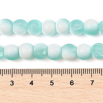 Frosted Crackle Glass Beads X1-GLAA-U001-6mm-M02-1