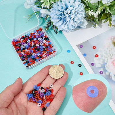 450Pcs 6 Colors Rubber O Rings KY-CP0001-31-1