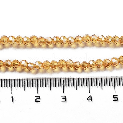 Electroplate Transparent Glass Beads Strands LS-EGLA-A035-T3mm-A17-1