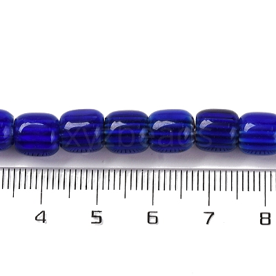Handmade Lampwork Chevron Beads Strands X-LAMP-K041-01B-21-1