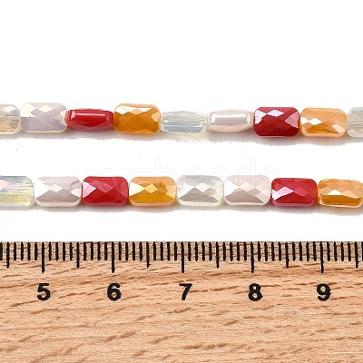 Electroplate Glass Beads Strands EGLA-D300-05-06-1