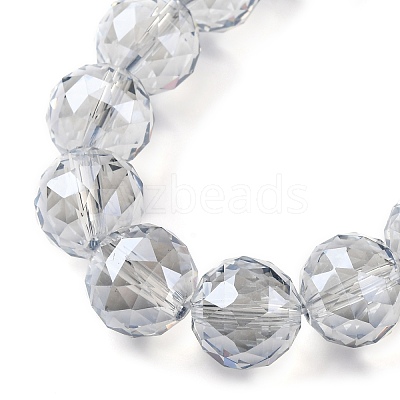 Transparent Electroplate Glass Beads Strands EGLA-N002-34E-F03-1