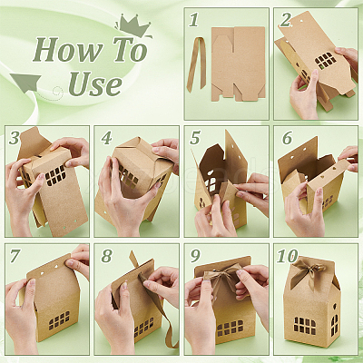House Shaped Paper Gift Boxes LS-CON-WH0001-43B-02-1