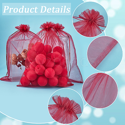 30pcs Large Organza Pouches Portable Shoes Bag Travel Storage Drawstring Bags OP-SP0001-03B-04-1